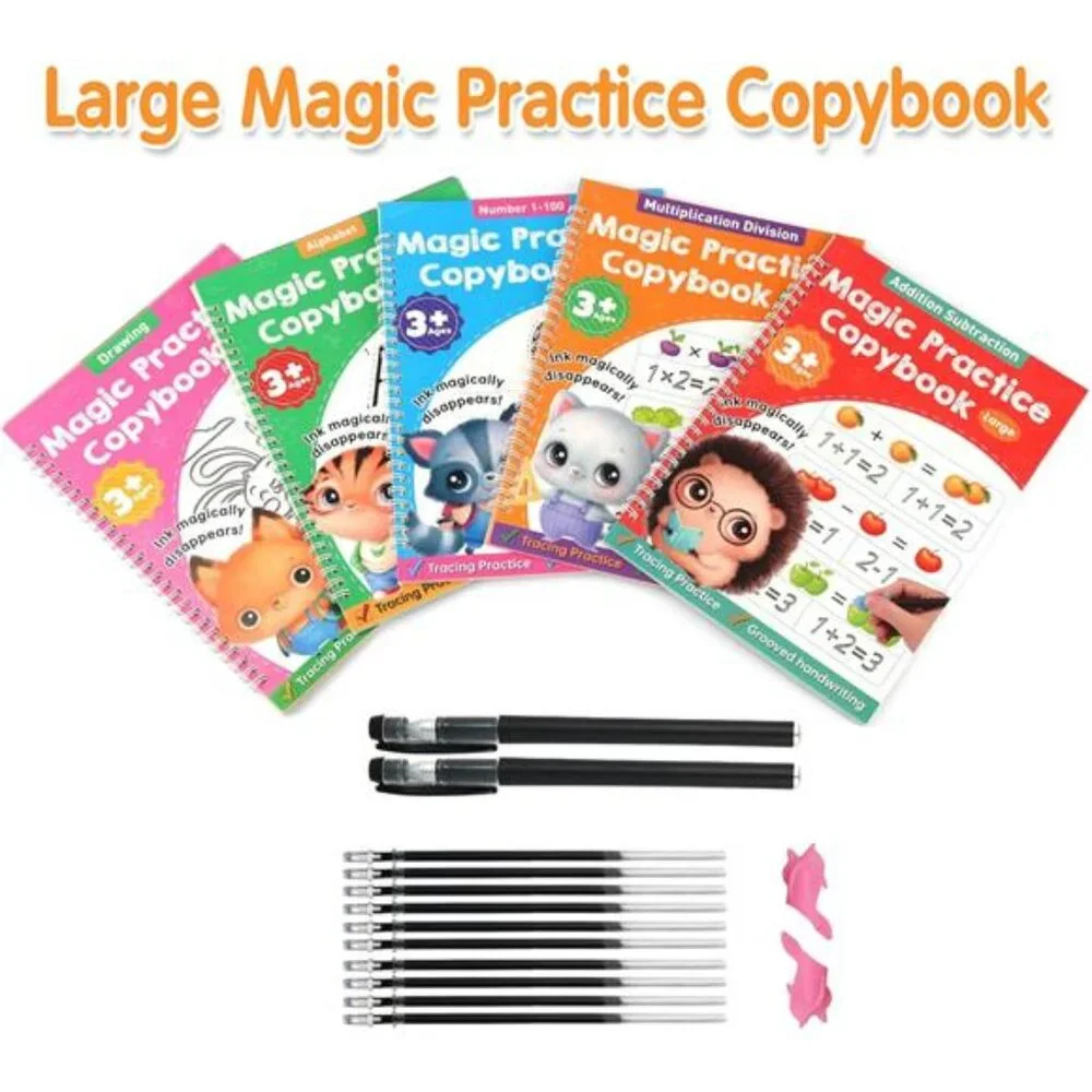 Practice Tracing Workbooks Copybooks Grooved Writing Books for‎ Kids Preschool